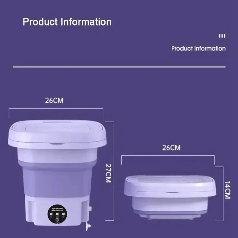 Mini Lavadora y Secadora Portátil PocketWash Pro®