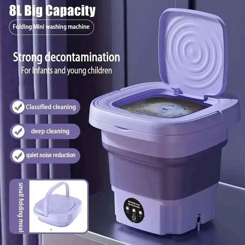 Mini Lavadora y Secadora Portátil PocketWash Pro®